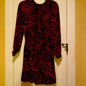 Michael Kors Red and Black Dress